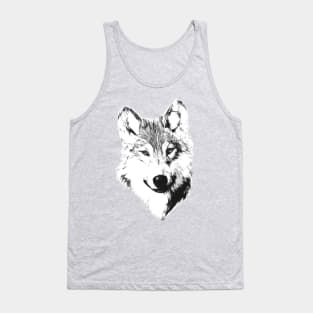 Arctic Wolf - Contemplation Tank Top